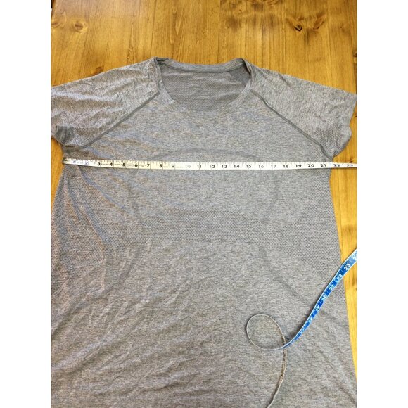 Lululemon Swiftly Tech Short Sleeve Top Heathered Gray Still Your Mind Shirt - Picture 8 of 9